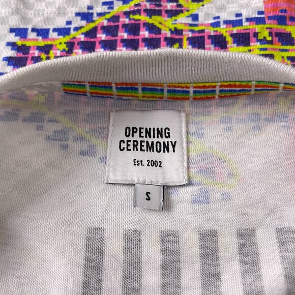 *Opening Ceremony Tee Shirt Multi Color Geometric World Hand Graphic Adult S - Picture 4 of 10